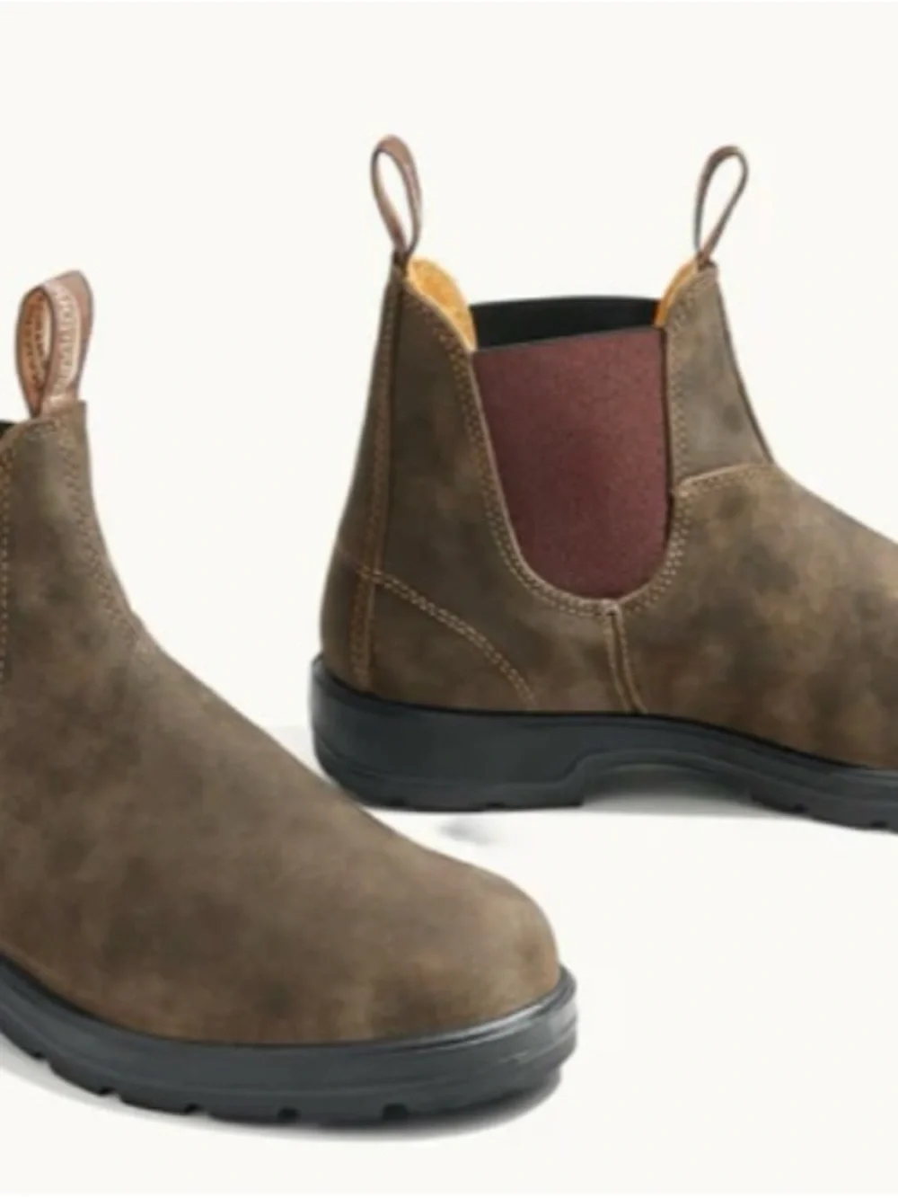 Blundstone Women’s Olive/Burgundy Chukka Pull-On Boots